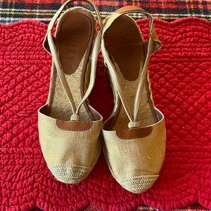 Ralph Lauren Beige Espadrille Wedges